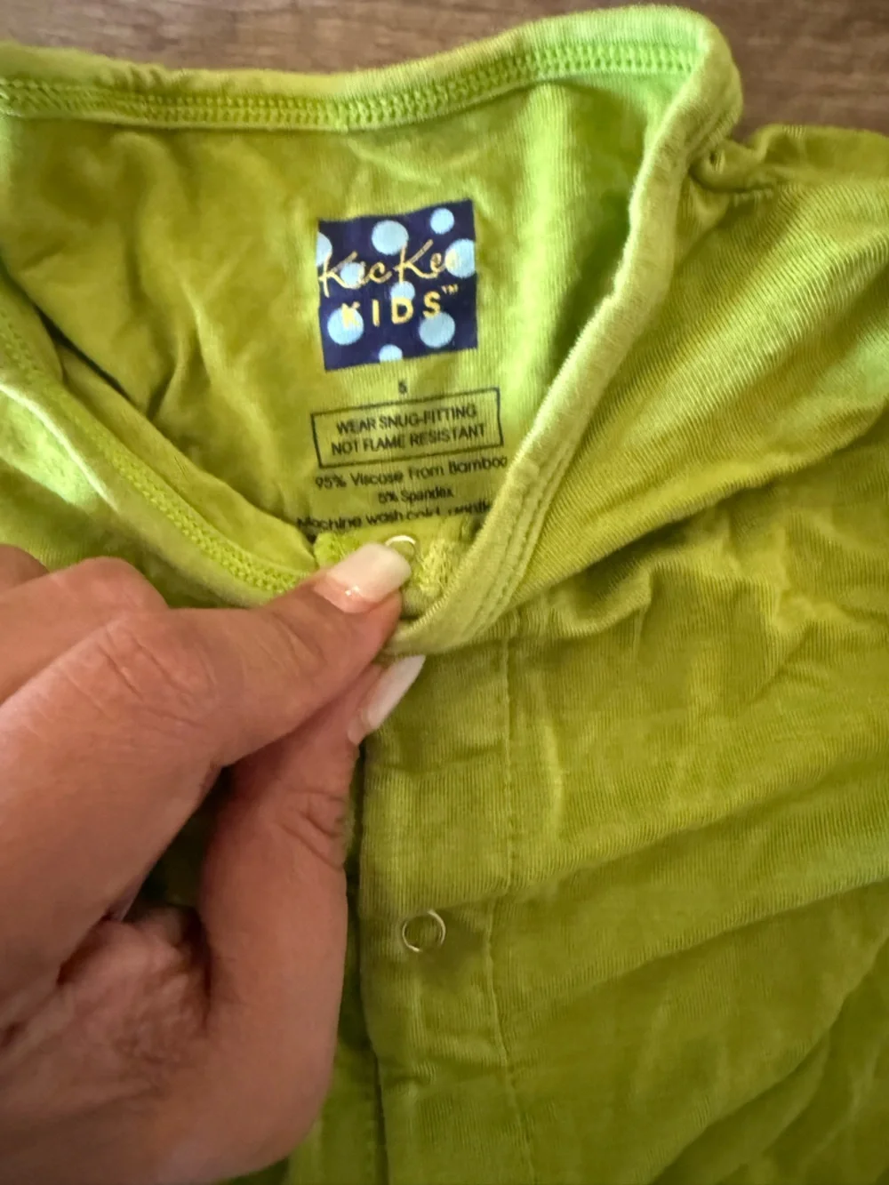 Kickee green pajama